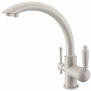 Смес д/кухни Kaiser Vincent боковой под фильтр бежевый мрамор (31244-7)