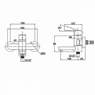 Смес д/ванны к/н Kaiser Sonat скрыт.дивертер бронза (34022-1Br)