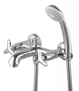 Смеситель д/ванны "PLUS SPIRIT" (1912С) 2вент. короткий излив  дивертор керамич LEMARK 