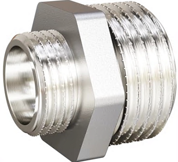 Бочата  2"-1 1/2"  ш/ш  латунь никель LD (16)