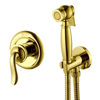 Смеситель с гигиеническим душем встраиваемый "BRAVA"  (LM4719G) золото LEMARK ВЫГОДА!!