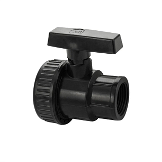 Кран шаровый 3/4" г/г, РАЗБОРНЫЙ, ручка - бабочка, из высокопрочного АБС MAK (4704)