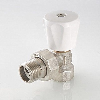 Клапан ручной 1/2" угловой для радиатора  (VT.007.N04) VALTEC