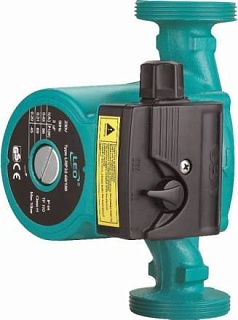 Насос циркул. LRP 25-60/180, с гайками, G1", Qmax=4.0м3/ч, Hmax=5.5м, Tmax=110°C, LEO