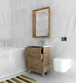 Комплект мебели 60 "Aris-60" напольная, дуб сонома 2 ящ. 1 Марка (ум.Фостер-60)