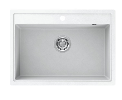 Мойка гранит FOSTO NOVA 70-50 (белый) без сифона 