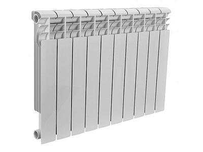 Радиатор бимет. Rommer Optima BM500 12 секций (RAL9016)  