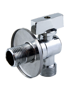 Кран угловой 1/2" x 1/2" с отражателем (VER37) (120) VIEIR