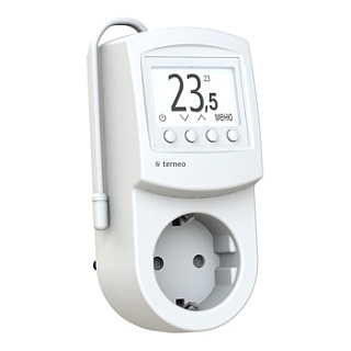 Терморегулятор программ. Terneo PRO-Z, в розетку, воздух 0-30°C, AC230V, 16A, DS Electronics