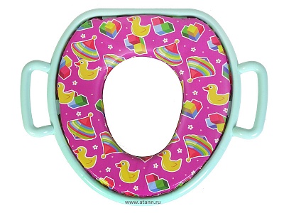 Сиденье д/унитаза мягкое с рисунком, ДЕТСКОЕ Люкс