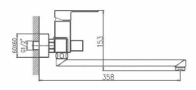 Смеситель д/ванны Haiba HB20191/22191