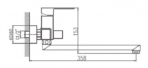 Смеситель д/ванны Haiba HB20191/22191