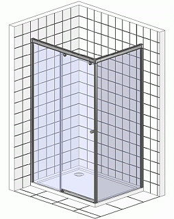   VINCEA Slim Soft 1100*1000, ,   VSR-1SS1011CLB (VDS-1SS110CLB+VSG-1SS100CLB)