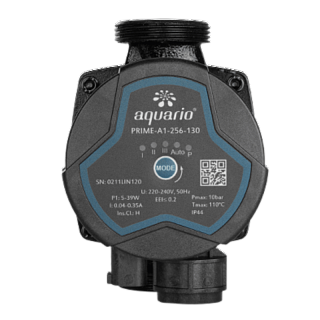 Насос цирк. PRIME-A1-256-130 DN25, PN10, Qmax= 3,7м3/ч, Hmax= 6м, Tmax=110°С, 220В, с гайками (5106) Aquario