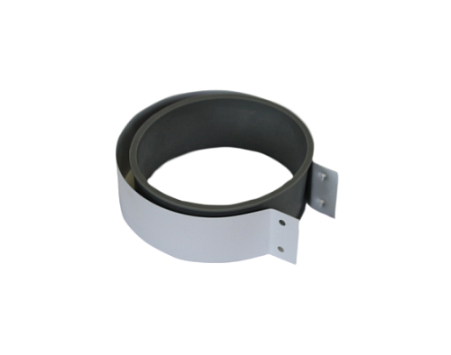 Хомут стальной с резиновой муфтой для соединения труб ?80