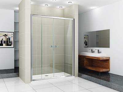 ДУШЕВАЯ ДВЕРЬ В ПРОЕМ CEZARES PRATICO-BF-2 170-C-Cr