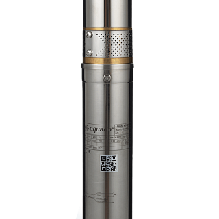 Насос скваж 3" ASP1.5C-60-75(P) плавн. пуск, G1"вн.р., Qmax=50л/мин, Hmax=77м, 1х220В, P1=0.92кВт, каб.45м (3165) Aquario 