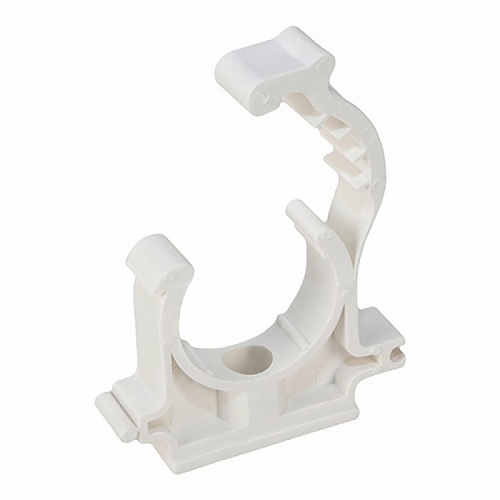 Зажим 50 с защелкой белый (25/175) ПРО АКВА (РА18916)