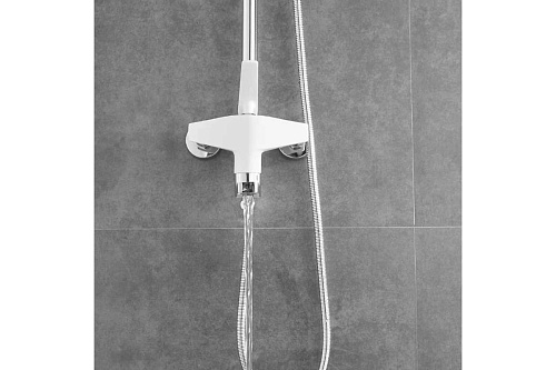 Душ. система SHEVANIK белый/хром S8036F