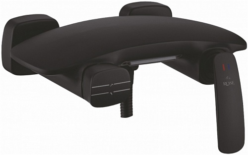 Смеситель д/ванны к/н  ROSE черный R1102H