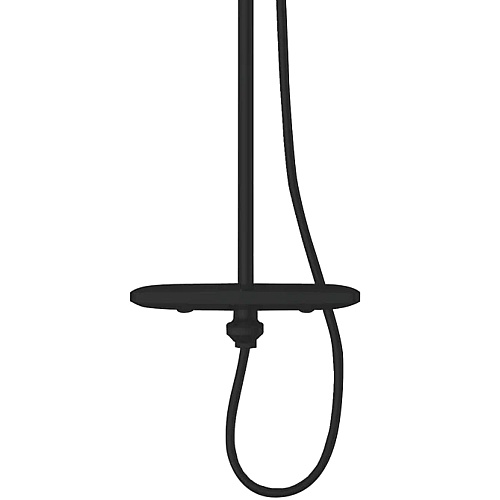 Душ. система ROSE термостат черный R3996H