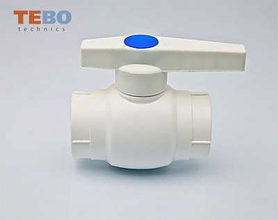 Кран шаровой 63 белый (1/6)  TEBO