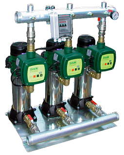   BOOSTER SETS WITH 2 CENTRIFUGAL PUMPS + pilot pump IE3 MOTORS 3NKP-G 40-160/172 7,5-KVCX 65-50 400-50