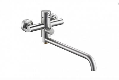 Смеситель д/ванны G-lauf (ZAP7-A090) ф35 встроен.перекл. нерж.