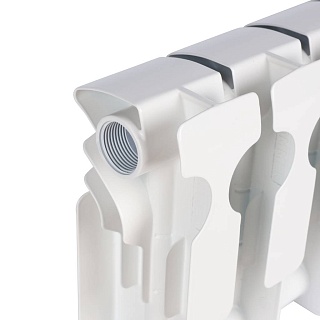 Радиатор биметаллическй ROMMER Plus BM 200  8 секций (RAL9016)