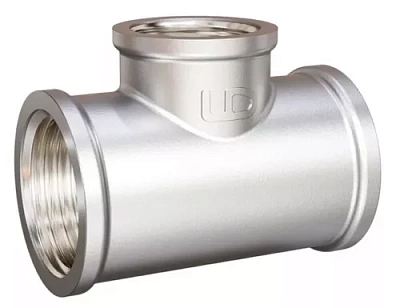 Тройник 1" г/г/г  ник. латунь никель  LD (16)