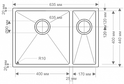Кухонная мойка Seaman Eco Marino SME-635R