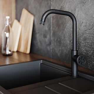 Смеситель для кухни, черный, Grange, IDDIS, GRABL00i05