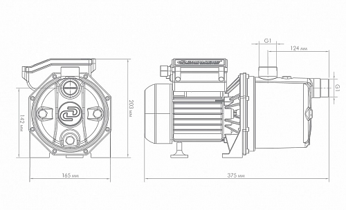 Насос поверхностный "Джамбо" 60/35Н (3002)