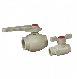 Кран пластиковый шар. д. 20  FV-Plast (40/10)