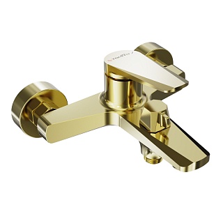 Смеситель д/ванны "Kin" (KIN-1014) короткий излив браш.золото TOKITO