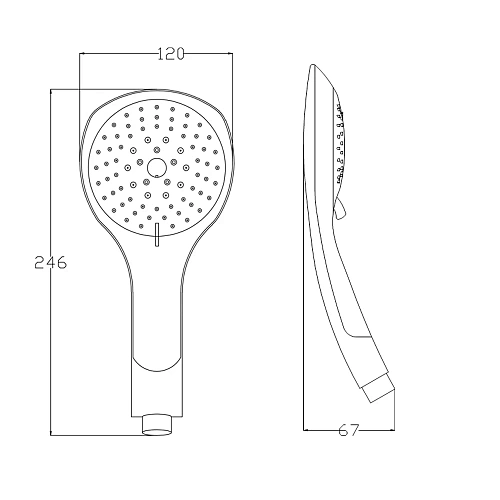 Душевая система G-lauf (UST-1080) без смесителя хром