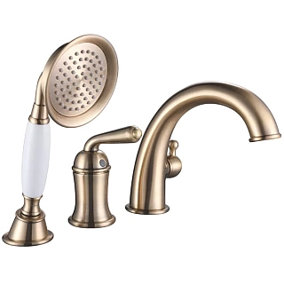 Смеситель д/ванны на борт ROSE бронза 3 позиции R0212Q