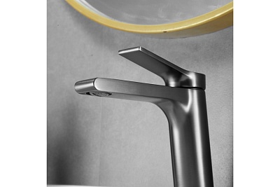 Смеситель д/раковины SHEVANIK оружейная сталь S8301T