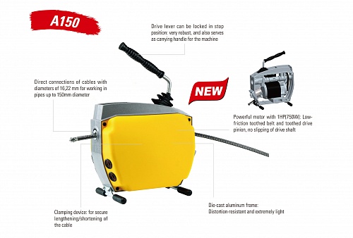 Прочистная машина электрическая Hongli А150  (750Вт)