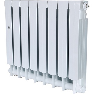 Радиатор биметаллический нижнее правое под.SRB-0320-050008 STOUT Space 500 8 секции ВЫГОДА