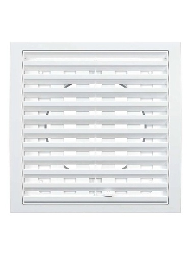 Решетка 2020RR12,5F 200х200 фланец 125, разъемная, бел