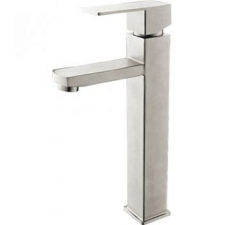 Смеситель д/умывальника MELANA нерж. ф35 (6110) высокий