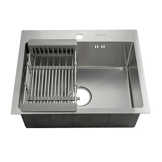 Мойка нерж  FABIA PROFI 55х45 (3,0х0.8 200) с отверстием (сифон+корзина) 55453