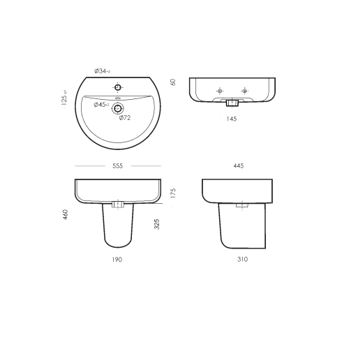 Умывальник "BEST" бел. (Самара) 