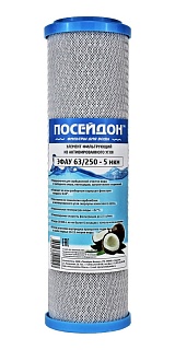 Картридж Slim 10'' ПОСЕЙДОН ЭФАУМ 63/250М(SL10) уголь прес