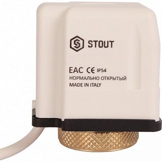 Сервопривод электротермический компактный 230 В, НЗ (STE-0010-230001) STOUT