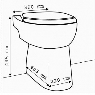 ������ � ������� SANICOMPACT C43 (1 ����.+1 ����.) 3�?30� ? 0,55��� SFA
