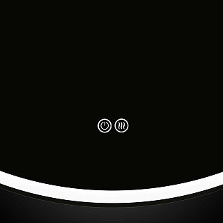 Зеркало 80 "Vincea" c LED подсветкой + подогрев (сенсор на зеркале) ф800 VLM-3DE800-2