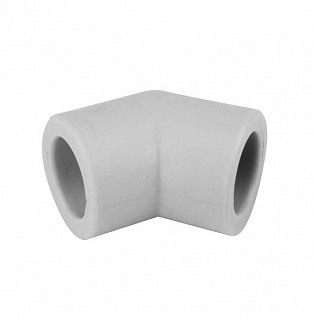 Колено 75*45 белый  (36)  ФД-plast