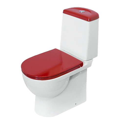 Унитаз-компакт "BESTComfort Красный " сиденье мультилифт (Самара) АКЦИЯ!